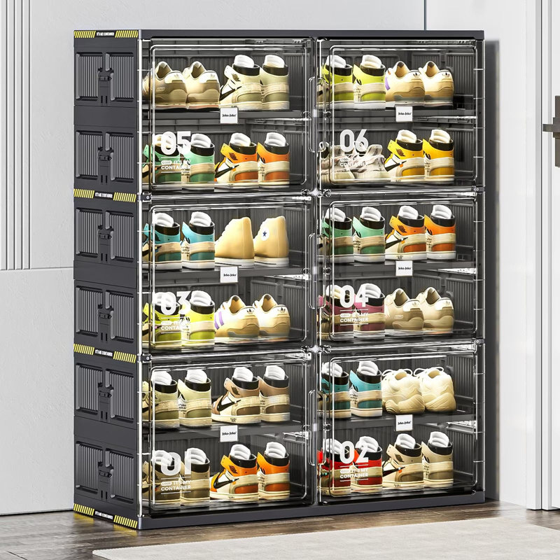 Range-chaussures pliable à 6 niveaux pour vestibule