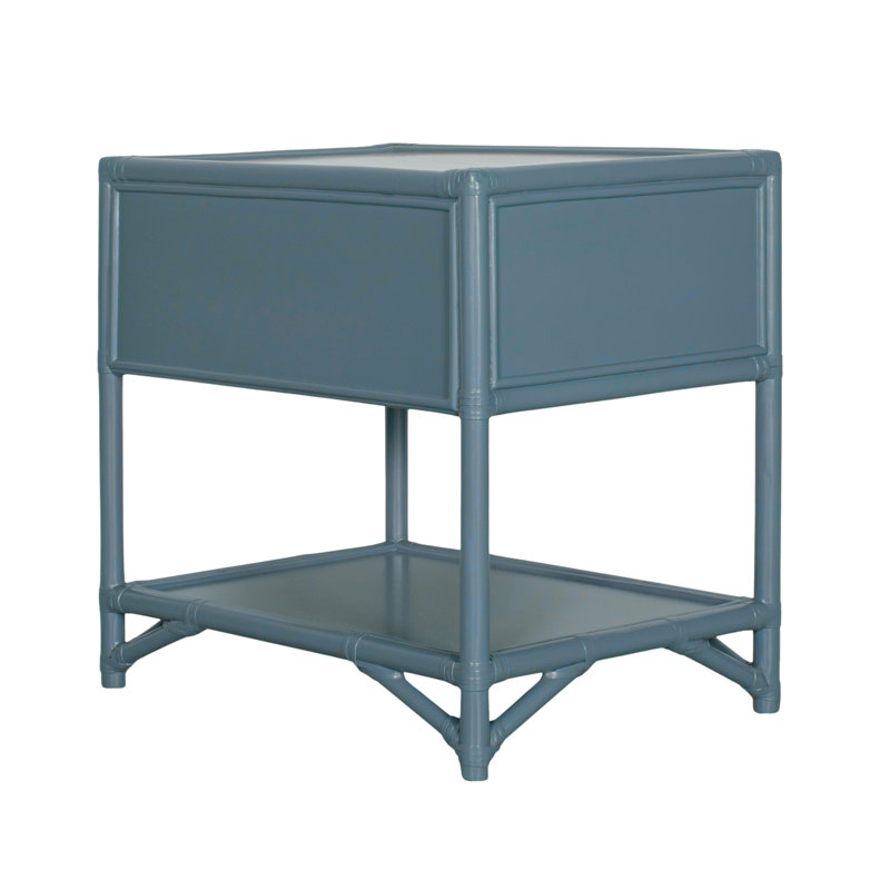 Silas Bedroom Set, Regatta Blue, 4 Pcs: Dresser, Headboard, 2 Nightstands, Twin