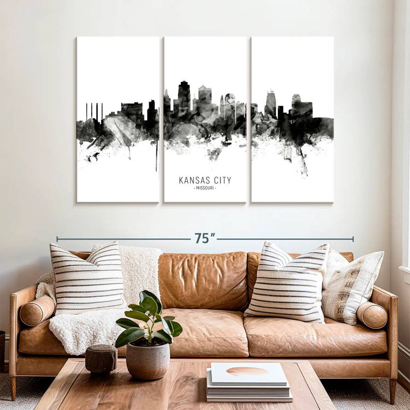 Skyline de Sirecs, Kansas City, Missouri III, H 32 po x l 50 po