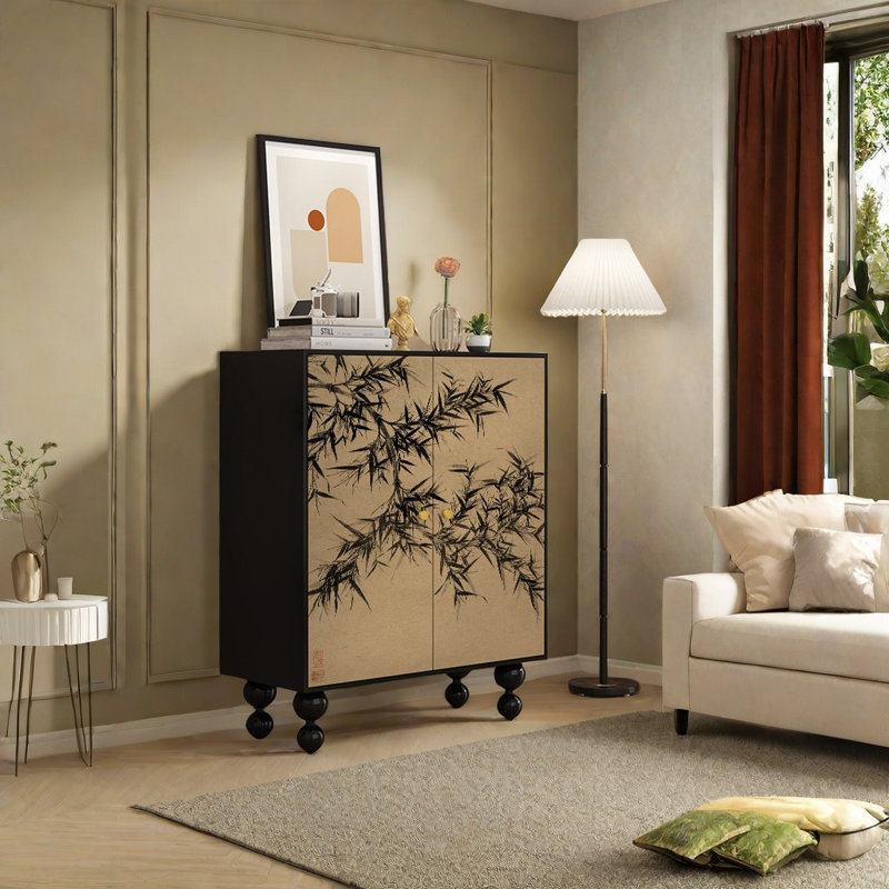 Armoire d'appoint en bois massif Home Vintage