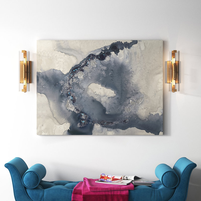 " Celestial Paynes II ", 48" H x 36" W x 1" D, Wrapped Canvas