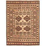 Madasin One-of-a-Kind 4'2" X 5'11" 1990s Wool Area Rug in Ivory