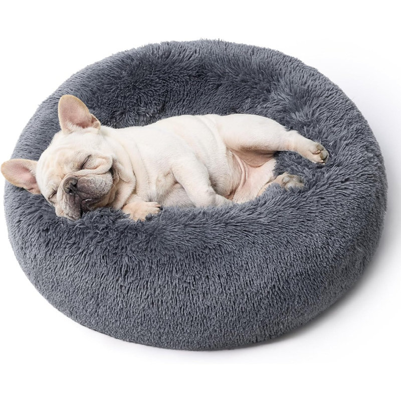 Lit pour chien apaisant et apaisant pour chien, Gris