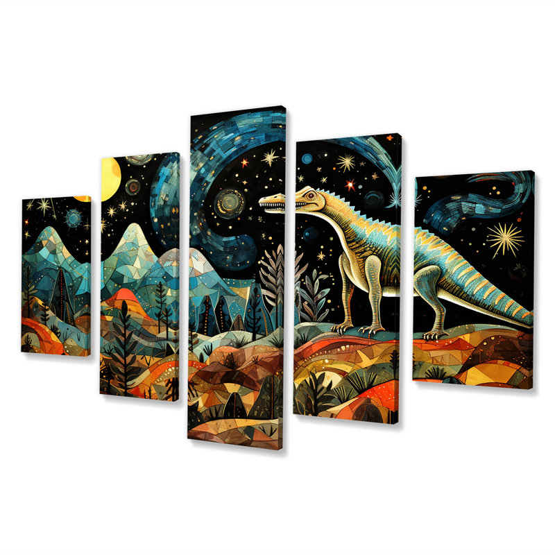 Ancien dinosaure Legends I - ensemble d'art mural multi-panneaux