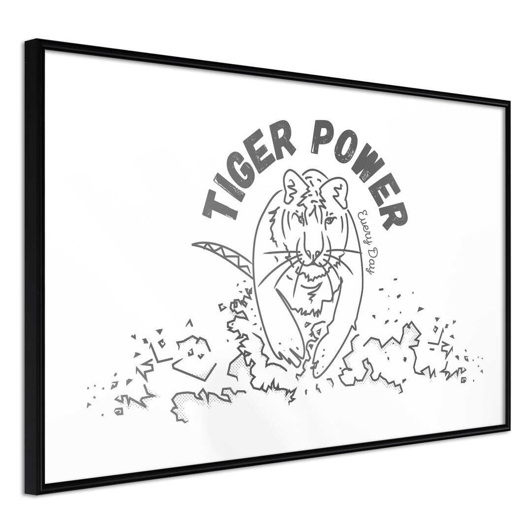 Gerahmtes Poster Inner Tiger