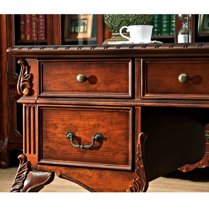 Bureau d'écriture rectangulaire en bois massif American