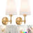 Battery Operated Sconces Set Of 2 - Up To 50 Hrs Runtime, RGB Colour Changing, Remote Control, Rechargeable Cordless Design