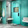 Unidoor Plus 30.5" W x 30.375" D x 72" H Frameless Pivot Rectangle Shower Enclosure with Fixed Panel
