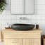 Latitude Run Adala 59mm L x 40mm W Black Ceramic Oval Sink