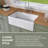 Luxe Fireclay 36 in. White Farmhouse Sink Apron Front Farm Sink Single Bowl Kitchen Sink with Accessory Kit