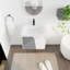 Meuble-lavabo simple mural 23,8 po avec comptoir en céramique