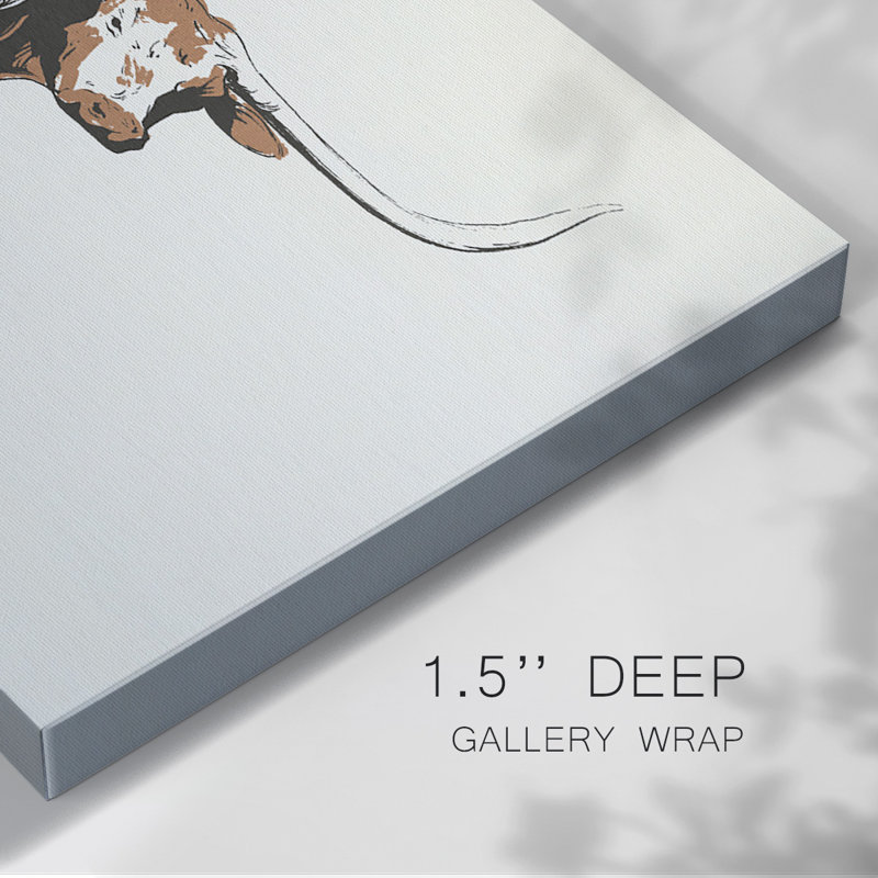 Terre Cotta Steer III-Toile tendue avec châssis