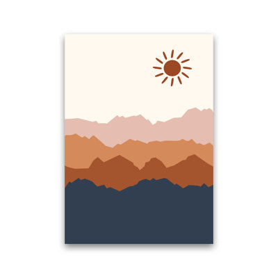 Sun Blue Mountain 02 - Print