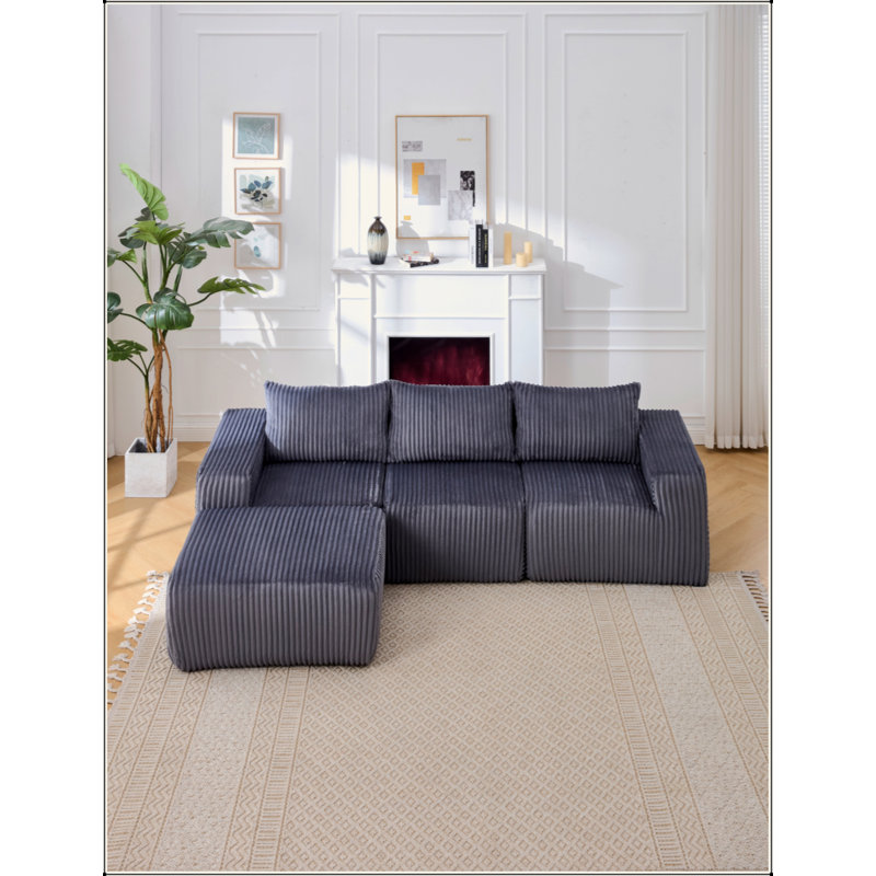 Canapé modulaire Modern, Gris foncé