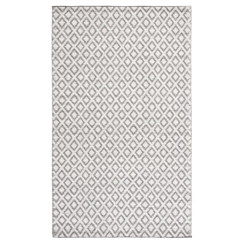 Vermont Hand Woven Wool Geometric Rug, Rectangle 3' x 5'