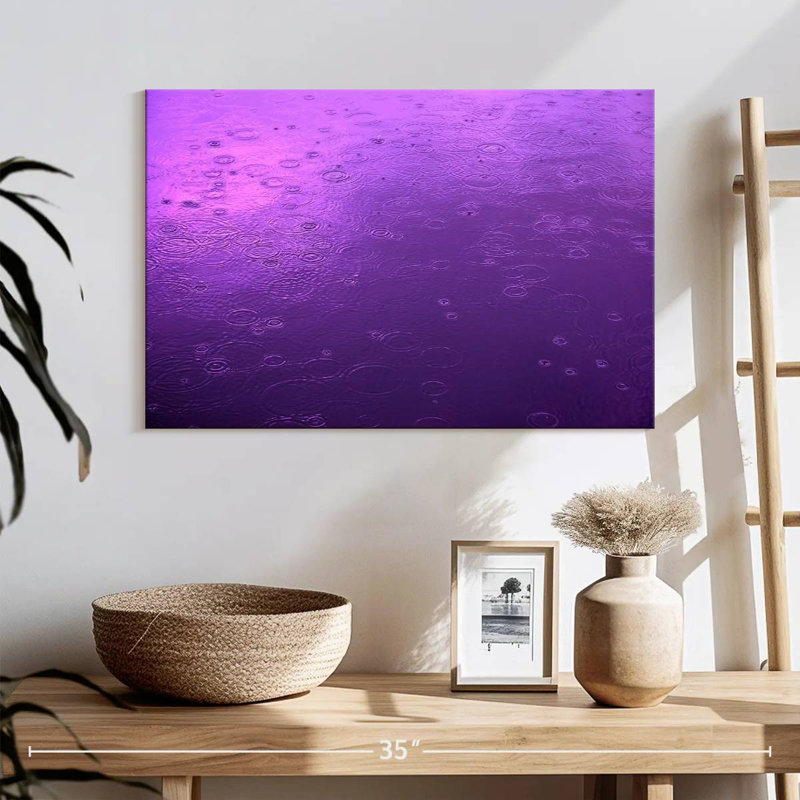 Vue de la pluie mauve Alvord, H 16 po x l 24 po