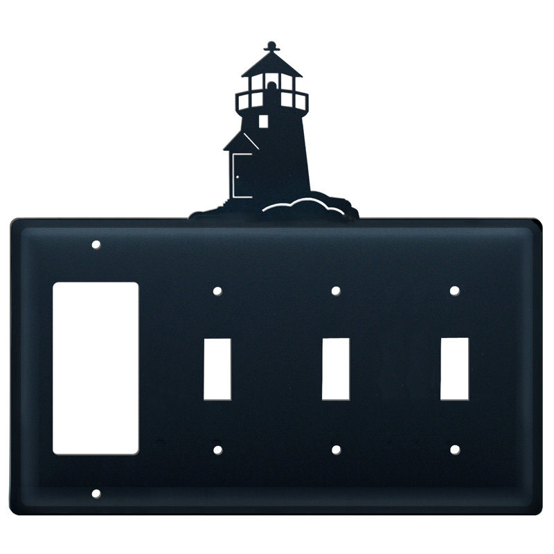 Lighthouse 4-Gang Toggle Light Switch / Rocker Combination Wall Plate