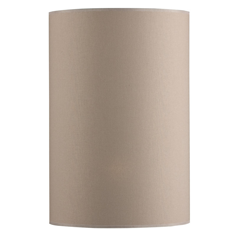 Renteria Cotton Drum Lamp Shade, Taupe Cotton