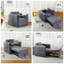 Fauteuil convertible en velours capitonné de 36,41 po de large Sancia-405649369
