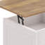 Square Lift Top Coffee Table With Storage，Stylish Centre Table