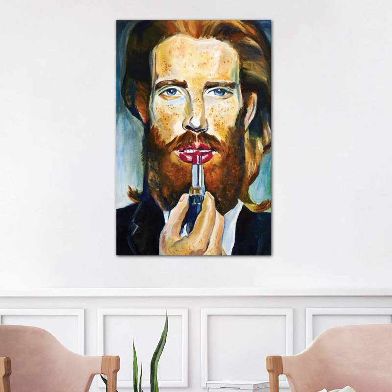 Red Hair Model by Sasha Robinson - Wrapped Canvas Painting, 101.6 cm H x 66.04 cm W x 3.175 cm D