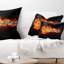 Guitare électrique - Coussin imprimé abstrait