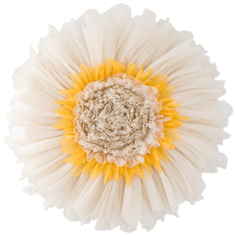 Coussin décoratif 3D 14 po, Beige