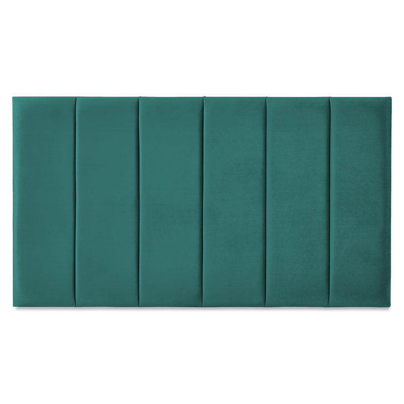 Franciene Upholstered Headboard, Single (3'), Aqua Polyester