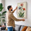 Three Carnations Botanical - Wrapped Canvas-274049122-274049130