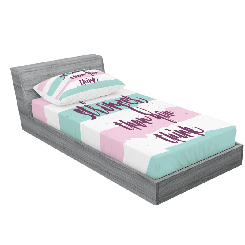 Microfiber Sheet Set, Twin Sheet Set with Fitted Sheet