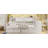 Wooden L-Shape Daybed With Seven Storage Cabinets And Two Storage Drawers, Multi-Functional Bed With Study Desk And Built-In Bookshelf, White-1661330365-1661330366