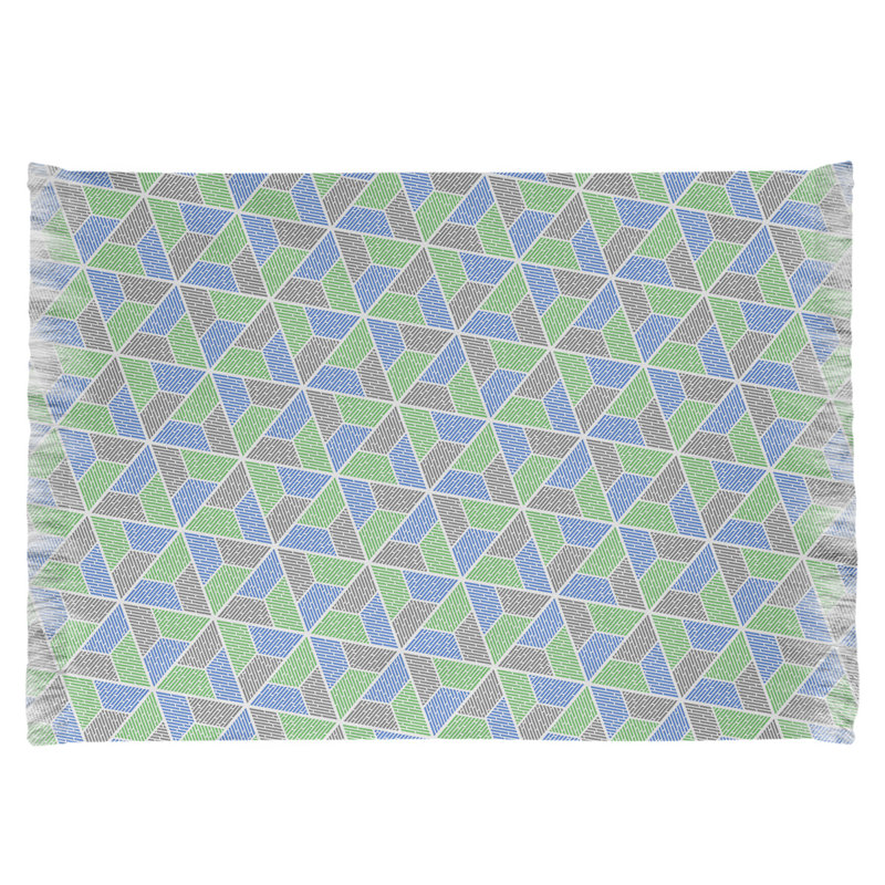 Tapis brun/vert/bleu zone trapézoïdales Mcguigan, Non