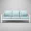 Canapé d'extérieur en métal avec coussin Sunbrella Townsend-114247057
