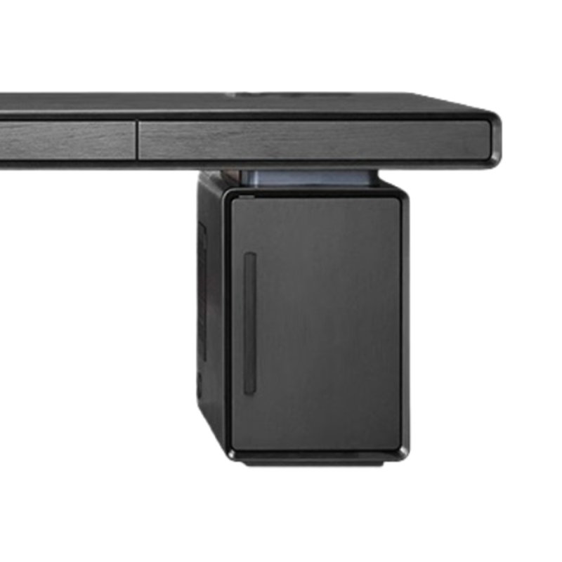 Bureau haut de gamme pour le bureau personnel et le rangement du travail, Noir, H 29,53 po x l 70,87 po x P 27,56 po