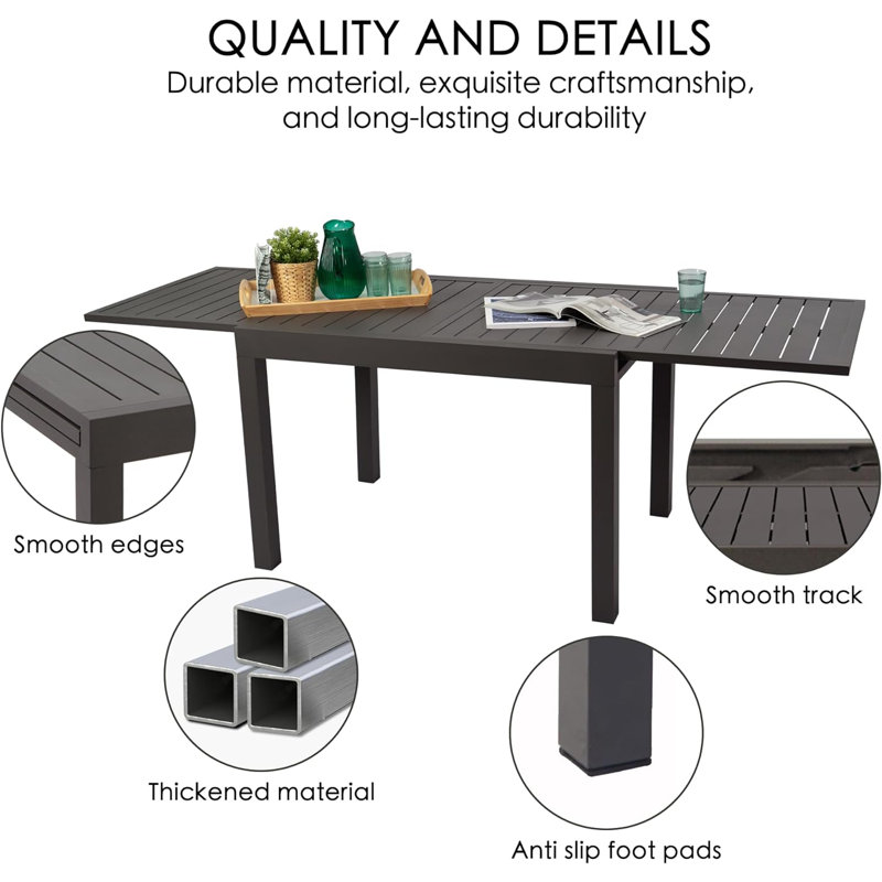 Extendable Rectangular This Attribute Helps Customers Find Your Product Outdoor Dining Table