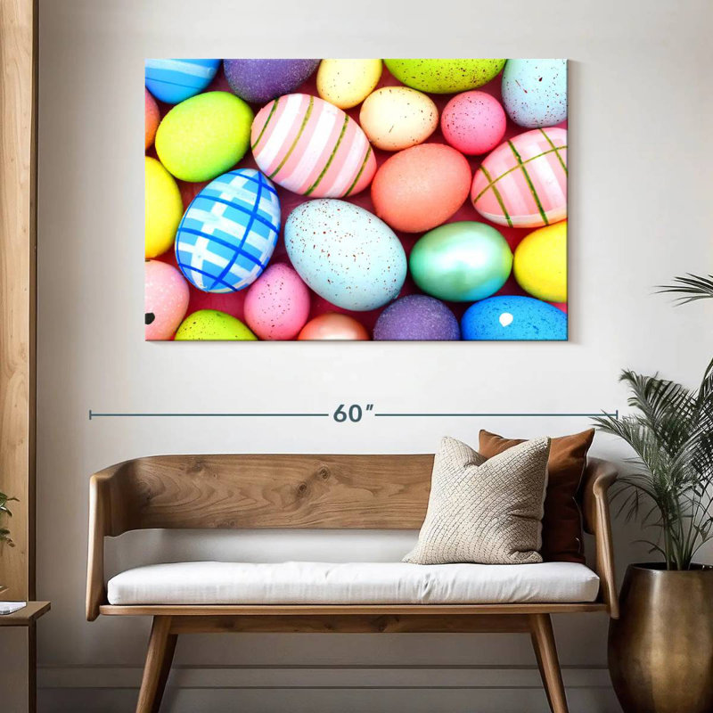Lelend Pastel Easter Eggs, 32" H x 48" W