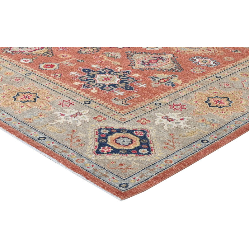 Oushak Collection, Transitional One-of-a-Kind Rectangle 8'1" X 9'8" Hand Knotted Area Rug