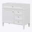 Meuble-lavabo de 36 po sans lavabo supérieur, armoire de rangement moderne avec 2 tiroirs et un tiroir rabattable, structure en bois massif-108934136-108934135