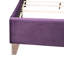 Charmant lit double mauve transitionnel