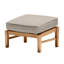 Croquet Outdoor Teak Ottoman with Cushion-1779575670-1779575655-1779579412