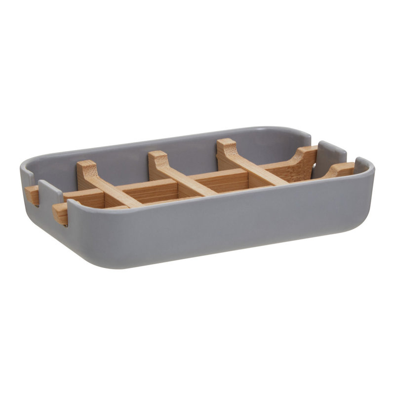 Leite Soap Dish, Grey