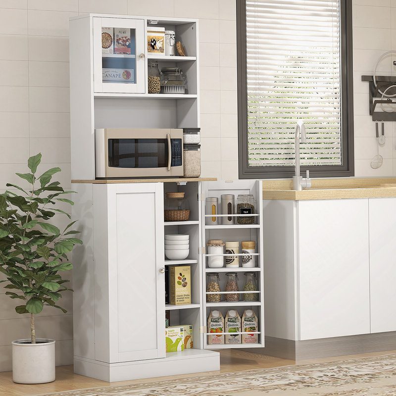 Pantry Cabinet With Adjustable Shelves, Doors