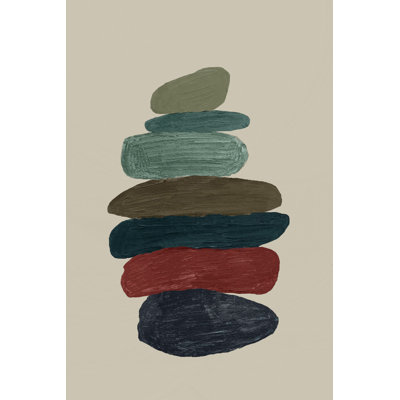 " Stone Piles " Painting Print
