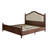 Solid Wood Bed Frame With Linen Upholstered Headboard, Wood Platform Bed With Wood Slats, No Box Spring Needed, Easy Assembly, Walnut-98972579