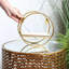 Laura Circle Metal Accent Shelf