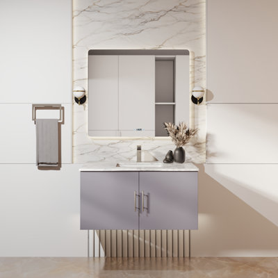 Meuble-lavabo simple 24 po avec plateau Geneva