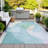 Machine Washable Indoor/Outdoor Xhevrie Seafoam Rug-111924993