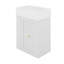 Petit meuble-lavabo flottant blanc de 20 pouces, armoire murale avec lavabo