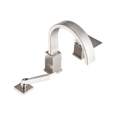 Waterfall Flow Brushed Nickel Design Perfect For Luxurious Bath Experience