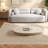 Spacious Sofas, Boucle Upholstered Wood Frame Modern Couch For Home